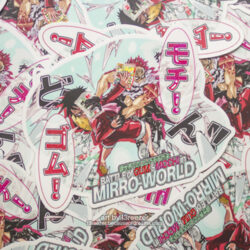 Battle of GUM & MOCHI in MIRRO-WORLD Sticker (7.25")