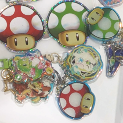 Green Mushroom Charm (2")