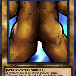 ASS-CHEEKS OF THE FORBIDDEN ONE 【EXODIA】 – Sticker (Extra-Large) [Holographic]